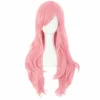 70 cm Lang Krøllet Hårforlængelse Kostume Cosplay Paryk (Pink)
