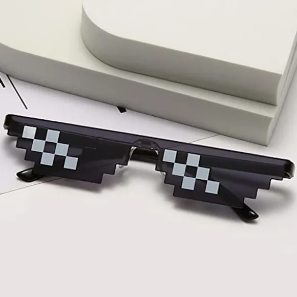 1 Cool Briller Sorte Thug Life Solbriller, Swag Briller Unisex Su