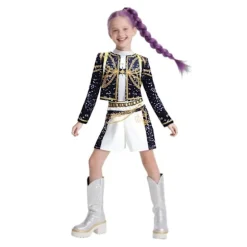 2025 Demon Hunter K-Pop Cosplay Kostume | Halloween-kostume til kvinder og børn med fodlænke [YDE] Ankel Ring_yux Ankle Ring 150cm