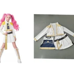 2025 Demon Hunter K-Pop Kostume | Halloween Outfit Kvinder Børn Cosplay 120 cm 120 No. 5 3-piece set