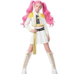 2025 Demon Hunter K-Pop Kostume | Halloween Kostume til Kvinder og Børn Cosplay Ankelkæde Kvinder med Print 120cm Ankelkæde Ankelring 120cm