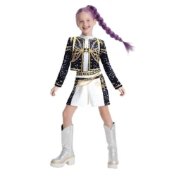 2025 Demon Hunter K-Pop Kostume | Halloween Kostume til Kvinder og Børn Cosplay - Perfekt Rumi 3-delt sæt 100cm Rumi 3-delt sæt Rumi 3-piece set 100cm | Fyndiq