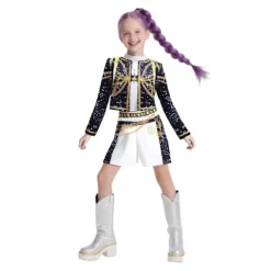 2025 Demon Hunter K-Pop Kostume | Halloween Outfit Kvinder Børn Cosplay Ankelring{FY} Ankle Ring 140cm