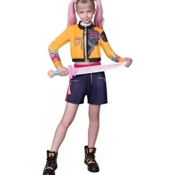 2025 Demon Hunter K-Pop Kostume | Halloweenkostume til kvinder og børn Cosplay Rumi 3-delt sæt 160cm_yux Rumi 3-piece set 160cm