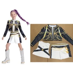 2025 Demon Hunter K-Pop Kostume | Halloween Outfit Kvinder Børn Cosplay Ankelkæde Ankelring{AZC} Ankle Ring 130cm