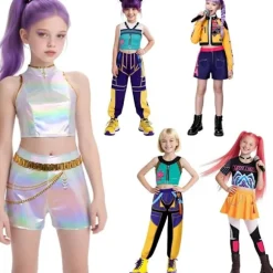 2025 Demon Hunter K-Pop Kostume | Halloween Kostume til Piger Cosplay Zoe【Tøj】 Zoe【Tøj】-FX- Zoe【Tøj】 150 Zoe【Clothes】 150