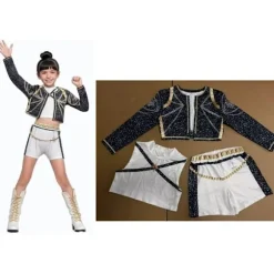 2025 Dæmonjæger K-Pop Kostume | Halloween Kostume til Kvinder og Børn Cosplay - Perfekt Nr. 1 3-delt sæt 150cm Nr. 1 3-delt sæt No. 1 3-piece set 150cm | Fyndiq