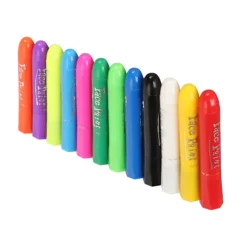 12 farver Ansigtsmaling Pen Børn DIY Ansigtsmaling Farveblyanter Vaskbare Midlertidige Kropsmaling Sticks til Jul Halloween Fest