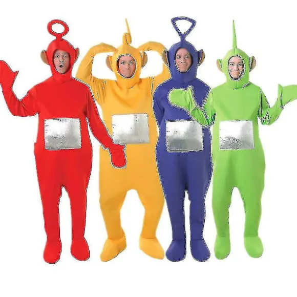 4 Farver Teletubbies Rolle Voksen Cosplay Sjovt Kostume green xxl
