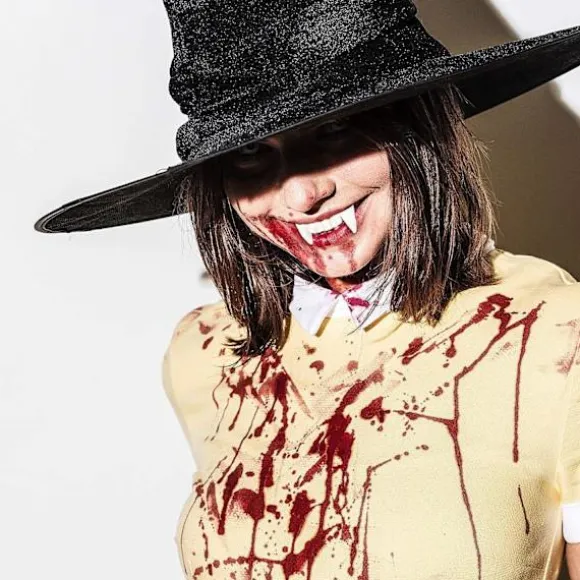 12 grove tænder gebis til Halloween maskerade