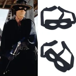 4 Halloween masker Zorro bind for øjnene COS cosplay Zorro halv ansigt, CJY