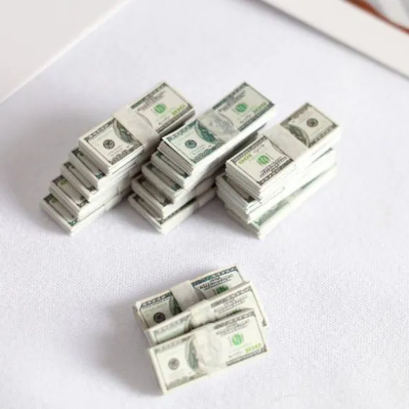 150 magiske rekvisitter Mock Dollar valuta legetøjssedler miniature miniature sedler