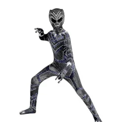 2023 New Black Panther Costume Marvel The Avengers Super Hero Cosplay Bodysuit Zentai Jumpsuit Halloween kostumer til børn Voksen H_a CNMR Style 2 130 | Fyndiq