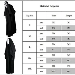 2023 No Face Kaonashi Kostume, Spirited Away Cosplay Outfit Til Mænd, Japansk Anime Rolleleg Fancy Dress Up Til Halloween Fest -a S