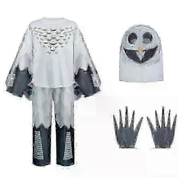 2025 99-Nætters Hjorteugle Cosplay Kostume Halloween Dyre Top Bukser Maske Handskesæt-lingling} 120