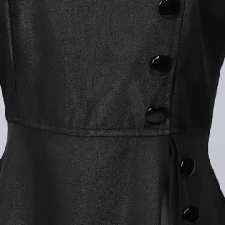 2025 Ny Heks Elphaba Cosplay Kostume Sort Performance Kjole Langærmet Gotisk Kjole black S