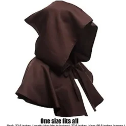 100% Ny, Middelalderlig Hættehat Halloween Cosplay Hætteklædt Kappe Unisex Middelalderlig Kappe Hathvid (blå)