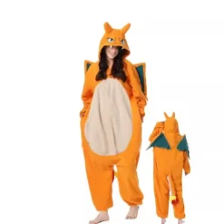 2025 Nye tegneserie-heldragt pyjamas Halloween julekostume Charizard XL (175-185cm)