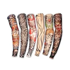 8 Pak Fake Midlertidig Tatovering Nylon Arm Ærme Tatovering