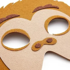 12 Pak Filt Dyrmasker Til Børn, Jungle Safari Festgaver Til Fødselsdag (FMY)