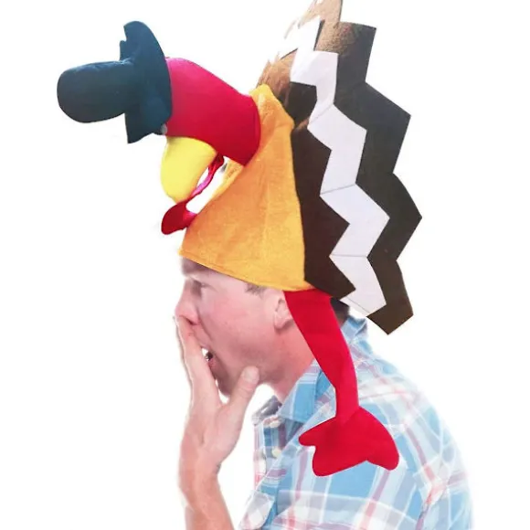 2 Pak Thanksgiving Party Kalkun Hat Kostume Unisex Hat Med Hale Gaver Party Dekor Kostumer Nyhed Kalkun Hat Orange
