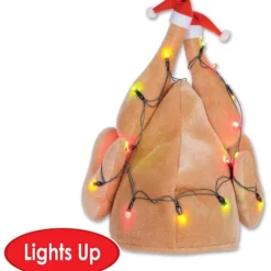 1 pakke plys glødende julekalkunhat, Thanksgiving hat Thanksgiving kalkunhat bevægelig kalkunhovedbetræk Thanksgiving dekoration fest hatte, one size | Fyndiq