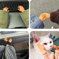 10 pakker Mini Finger Hånd Gummifinger Dukker - Sjove Små Figurer