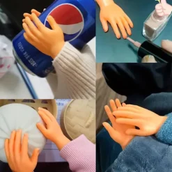10 pakker Mini Finger Hånd Gummifinger Dukker - Sjove Små Figurer