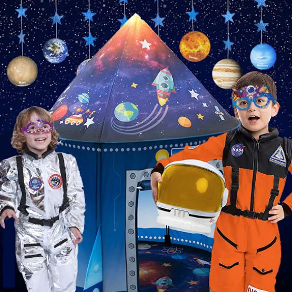 8 papirbriller til rumastronautfestdekorationer Sjovt skud