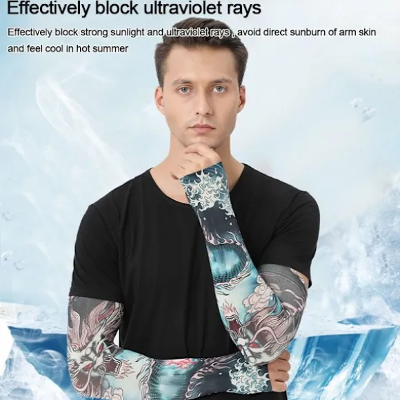 1 par blomsterarmsærmer Armbetræk 09 09