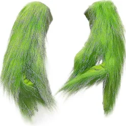1 par handsker Grinch Plys Handske Jul Halloween Deluxe Party Cosplay Rekvisitter Julepynt Handsker - DSW