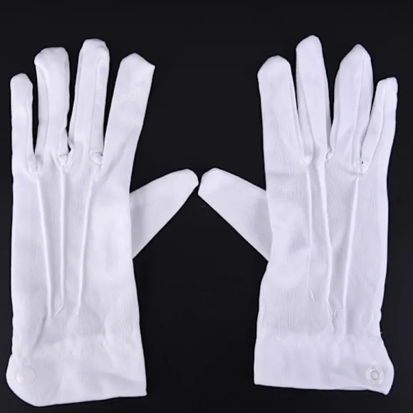 1 Par hvide formelle handsker Hvide Honor Guard Parade Santa Women White onesize