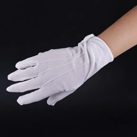1 Par hvide formelle handsker Hvide Honor Guard Parade Santa Women White onesize