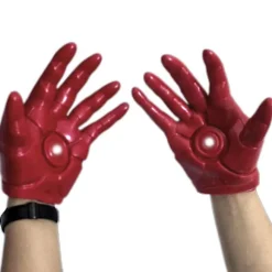 1 par Iron Man-rolleleghandsker til børns Avengers-filmfigur Cosplay-handsker Halloween Cosplay-festkostumehandsker rekvisitter gaver