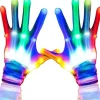1 Par Multifarvede LED Blinkende Handsker, LED Handsker, Blinkende