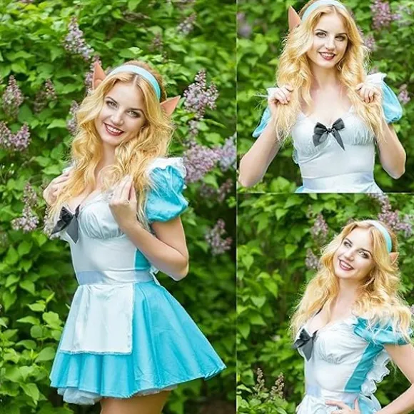 2 par Pixie Fairy Elf-ører - Tilbehør til Halloween, jul, vampyr-fest
