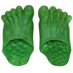 2 par Sjove Tå Slippers Trick Simulation Store Fødder Sko Bare Fødder Barfodet Eventyr Spoof Hulk Fem-fingrede Sko