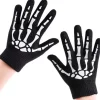 3 par skelet-touchscreenhandsker til børn Halloween Glow in T