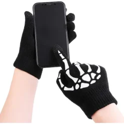 3 par skelet-touchscreenhandsker til børn Halloween Glow in T