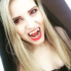 3 par vampyr tænder hugtænder proteser cosplay rekvisitter Halloween kostume rekvisitter festartikler