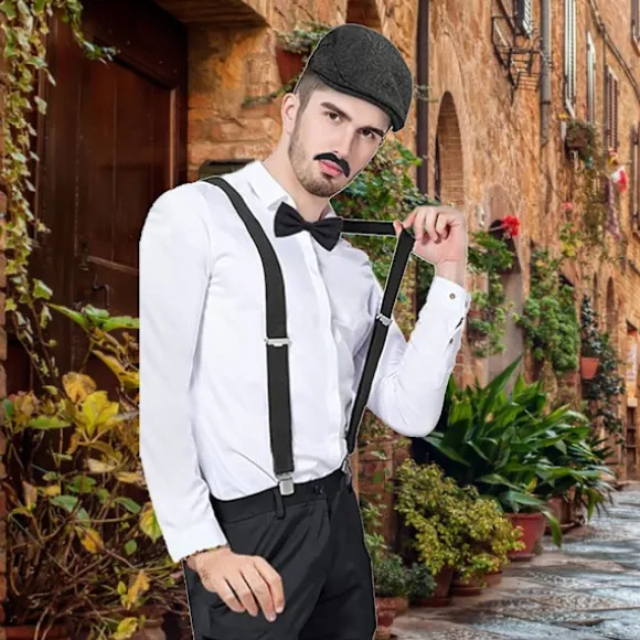 20% rabat på 1920'er herrekostume Peaky Blinders Gatsby Panama Hat Seler Butterfly black