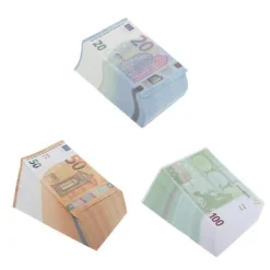2023 Rekvisitpenge, Premium Kvalitet Legepenge, Pakke Med 300 Stykker, Kopi 100/50/20 Euro