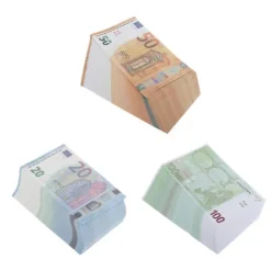 2023 Rekvisitpenge, Premium Kvalitet Legepenge, Pakke Med 300 Stykker, Kopi 100/50/20 Euro