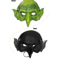 2025 Seneste Model Gammel Heks Maskerade Skum Goblin Halv Ansigt Ørne Næse Troldkvinde Maske til Cosplay Kostume