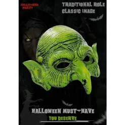 2025 Seneste Model Gammel Heks Maskerade Skum Goblin Halv Ansigt Ørne Næse Troldkvinde Maske til Cosplay Kostume