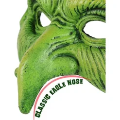 2025 Seneste Model Gammel Heks Maskerade Skum Goblin Halv Ansigt Ørne Næse Troldkvinde Maske til Cosplay Kostume