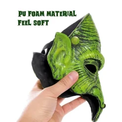 2025 Seneste Model Gammel Heks Maskerade Skum Goblin Halv Ansigt Ørne Næse Troldkvinde Maske til Cosplay Kostume