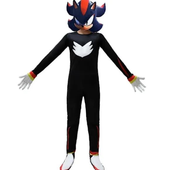 2023 Sonic Børneferie Fest Rolle Cosplay Udklædning Heldragt 194 140cm