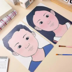 1 Sæt Ansigtsmalings Øvelsestavle Vaskbar Makeup Øvelsestavle Ansigtsmakeup Øvelse Drenge Piger Ansigtsmaleri Øvelsesværktøj - God