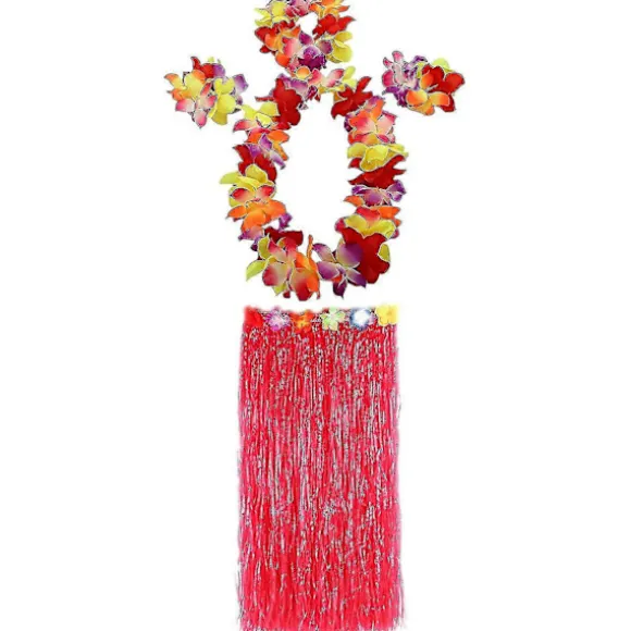 1 Sæt 80cm Voksen Fest Hawaii Kjole Hula Græs Nederdel Ved